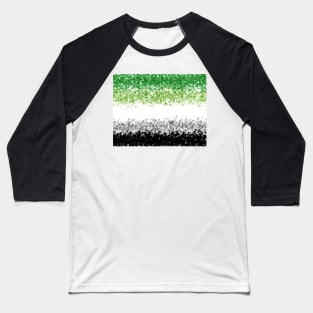 Aromantic Flag Painted Design Baseball T-Shirt